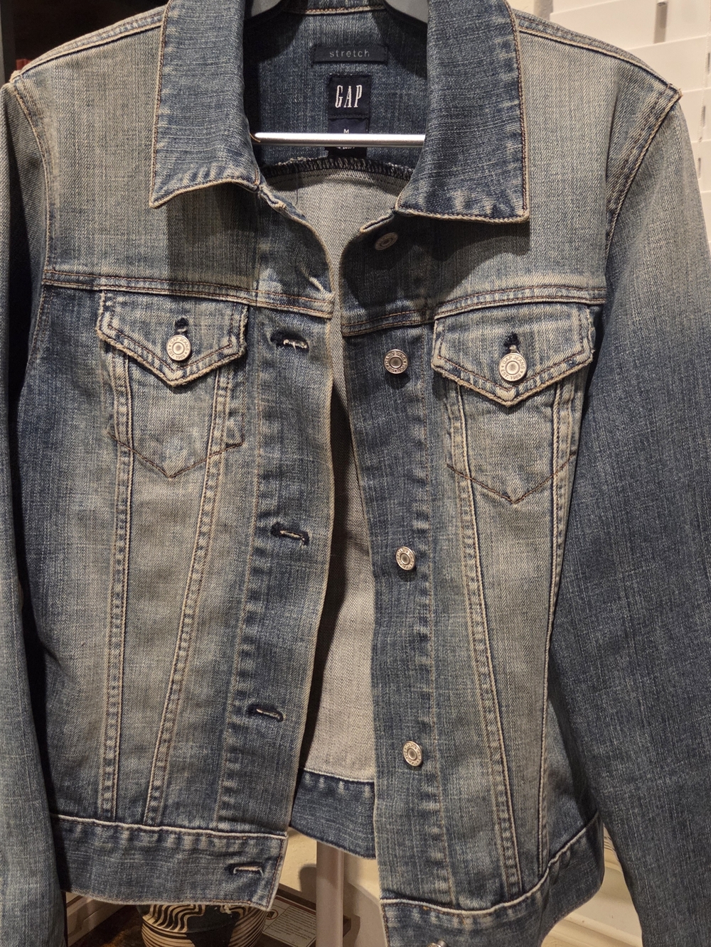 GAP  Stretch Denim Fitted Trucker Jacket Y2k Fall 2003